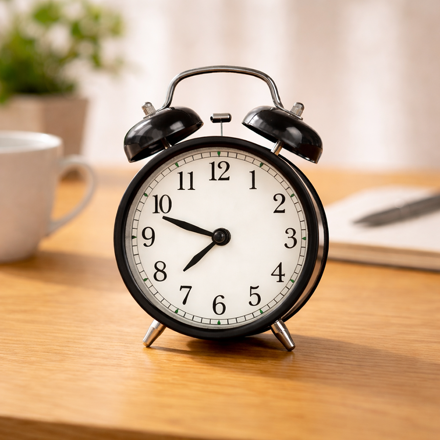 朝の目覚まし時計のイメージ
